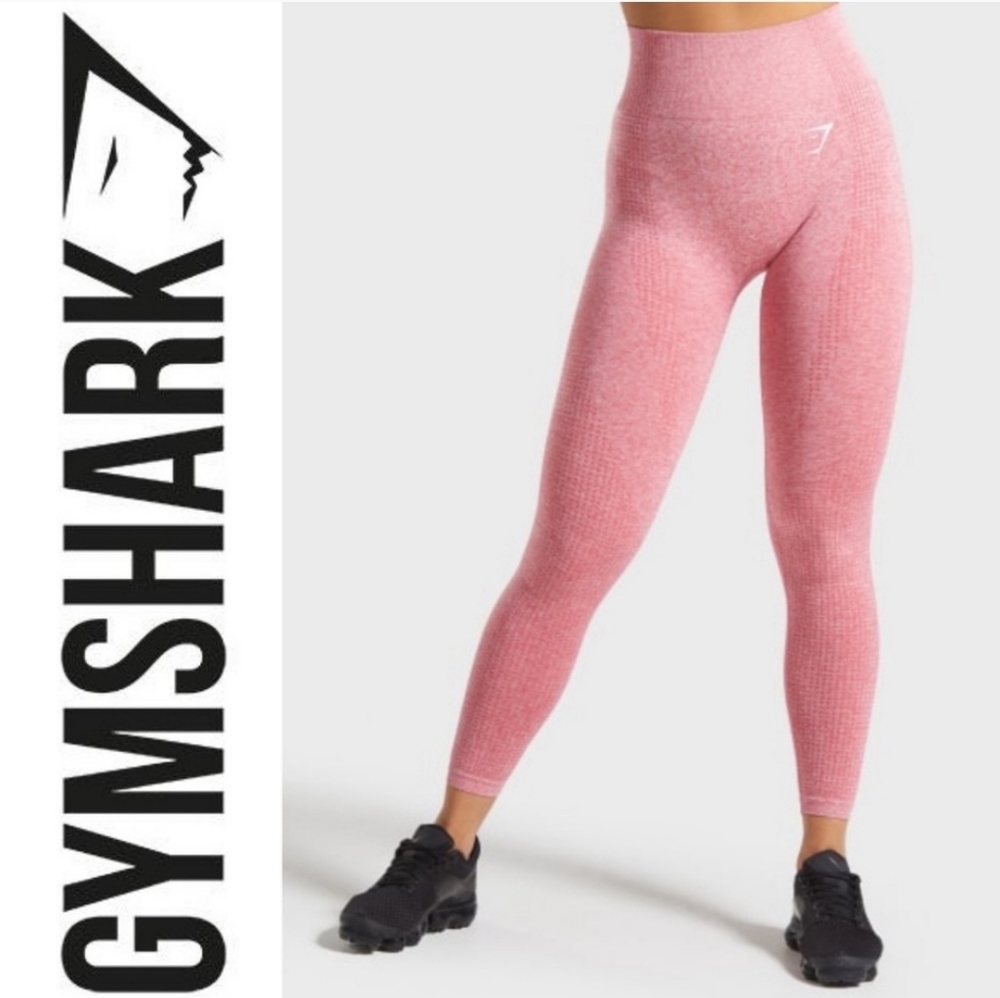 Gymshark Pink Rose Slate Marl Vital Seamless Leggings Size Small